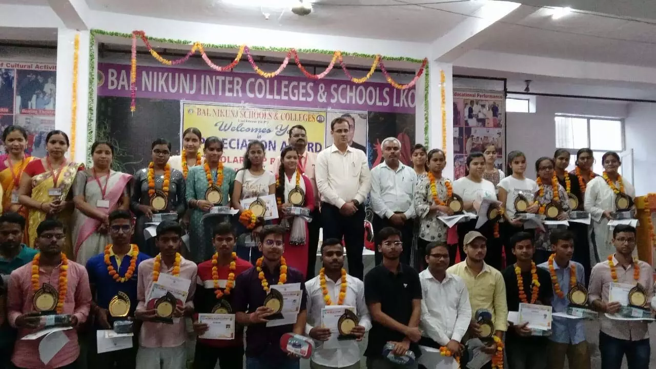 All 36 meritorious students selected in Bal Nikunj under the Central Governments Inspire Scheme 2023 were honored