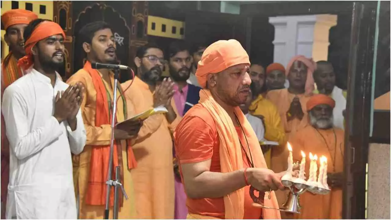 Navratri Pooja Preparation in Guru Gorakshanath