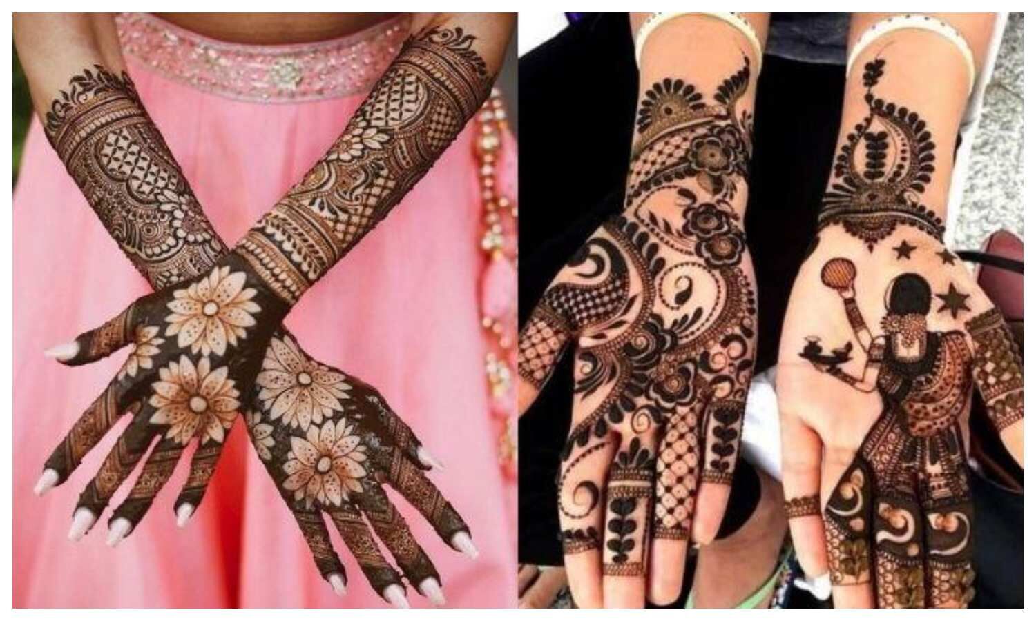 Karva Chauth mehndi image| Karwa Chauth 2020: Easy mehndi designs for hand  and foot you must try this year