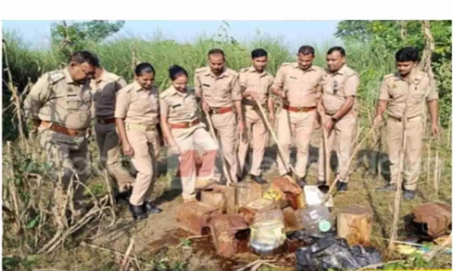 Kushinagar illegal raw liquor recovered