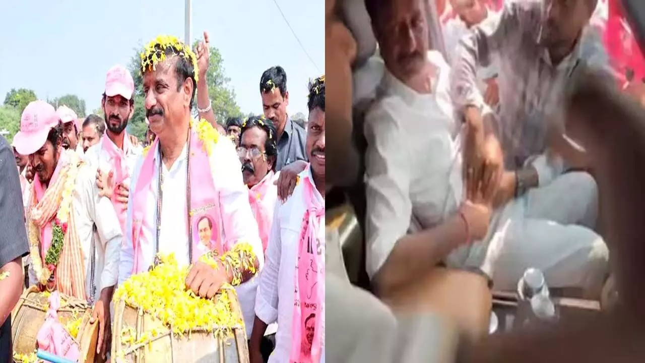 BRS MP stabbed in Telangana during election campaign
