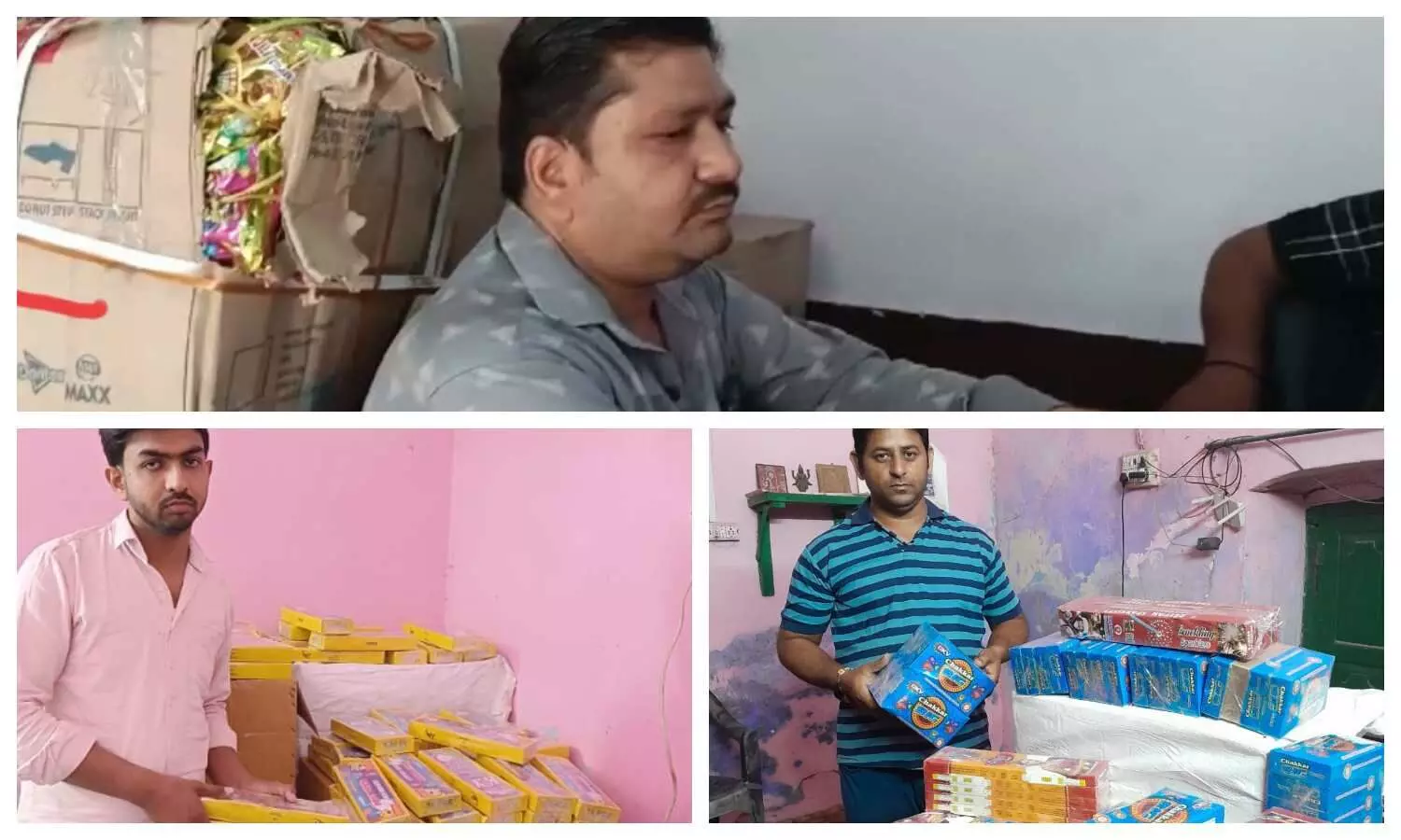 illegal firecrackers recovered in bulandshahr