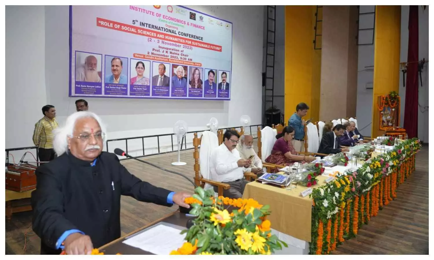 fifth international conference Inauguration in Bundelkhand University