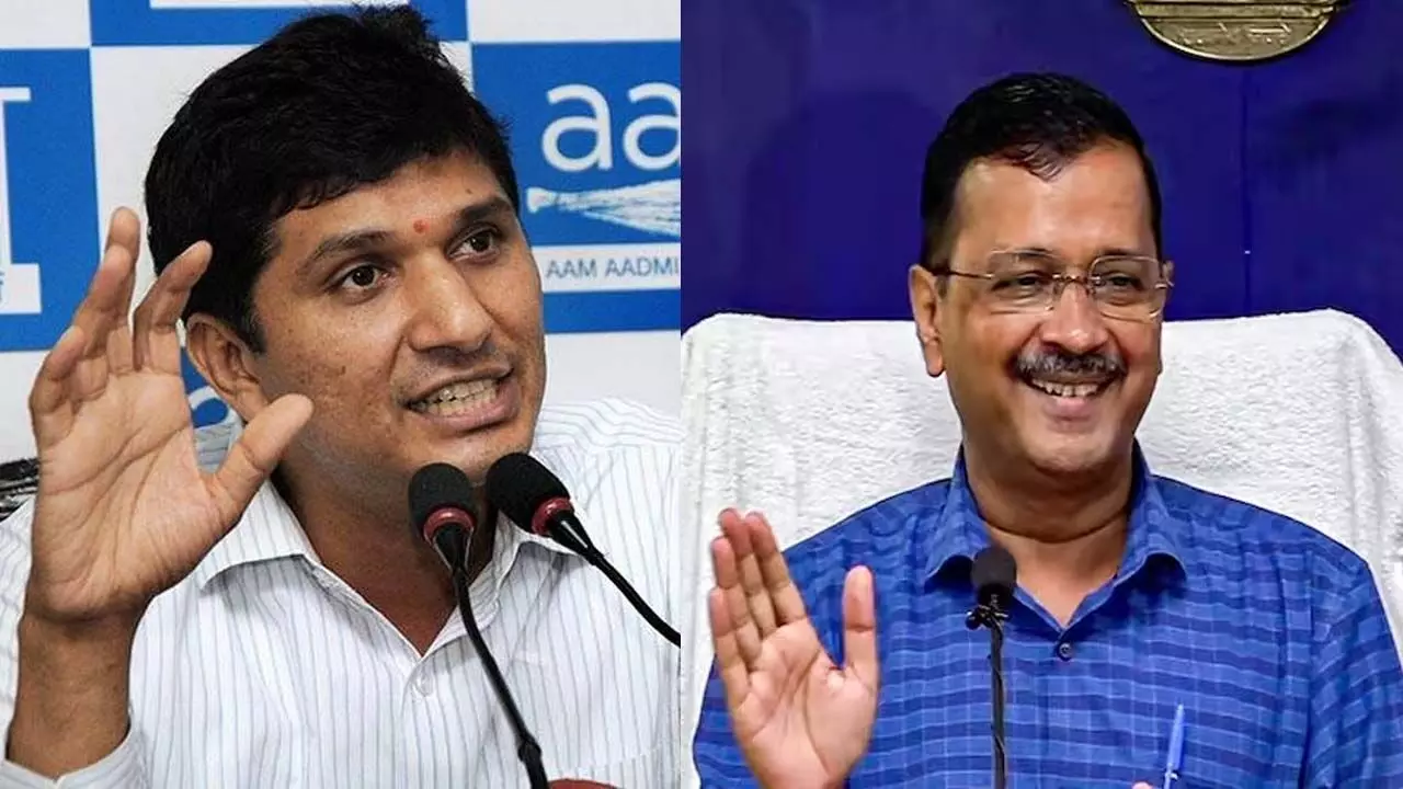 AAP Minister Saurabh Bhardwaj- Delhi Chief Minister Arvind Kejriwal