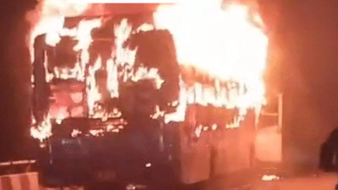 Fire on Bus