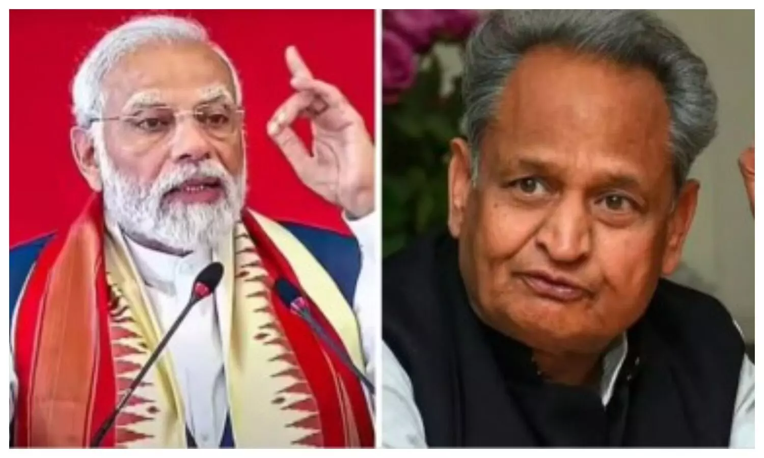 PM Narendra Modi and CM Ashok Gehlot