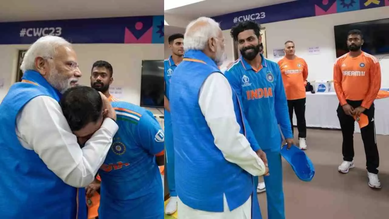 World Cup 2023 Final: वर्ल्ड कप फाइनल में हार के बाद इंडियन ड्रेसिंग रूम में पहुंचे पीएम मोदी, टीम इंडिया के खिलाड़ियों से बातचीत करके बढ़ाया हौसला