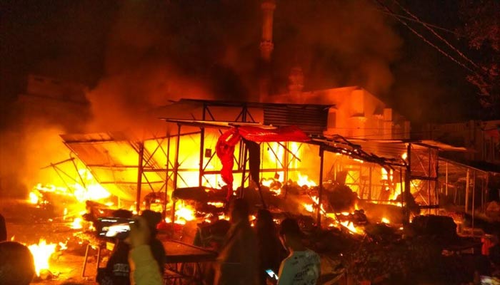 Fire in bijnor market