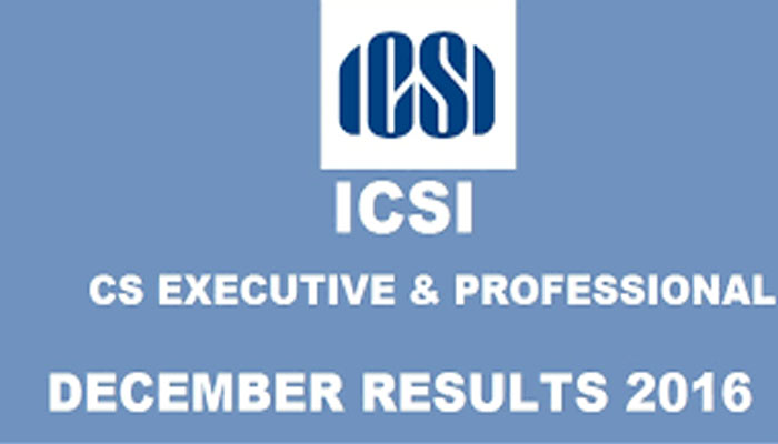 ICSI CS RESULT 2016: एग्जीक्यूटिव और प्रोफेशनल प्रोग्राम का परिणाम घोषित, देखें रिजल्ट