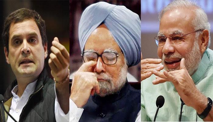 मोदी ने मनमोहन पर किया तंज तो बिफरी कांग्रेस, राहुल बोले- और कितना गिरेंगे PM