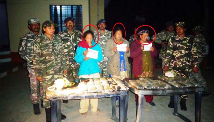 SSB ने 3 नेपाली महिला तस्कर को किया अरेस्ट, भारत ला रही थीं करोड़ो की चरस