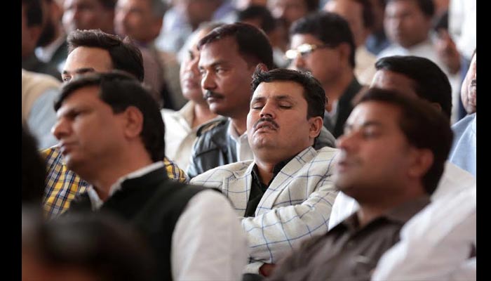 bsp sleeping ministers photos