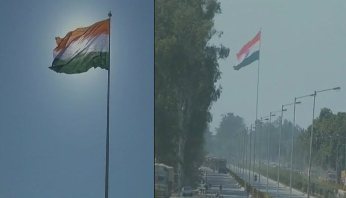 भारत ने अटारी बॉर्डर पर लहराया 360 फिट ऊंचा तिरंगा, पाक ने इसे अंतरराष्ट्रीय संधियों का उल्लंघन बताया