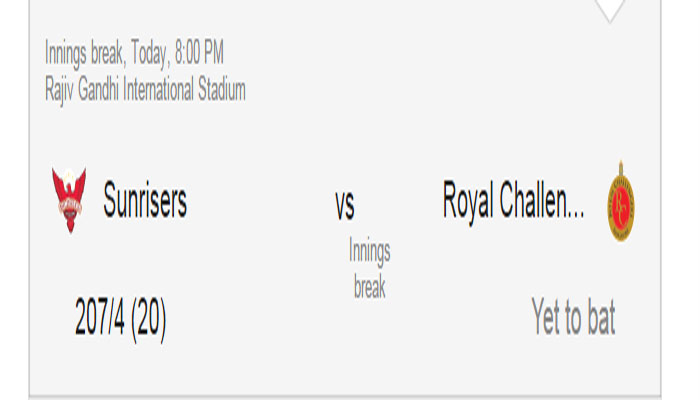 IPL  : रॉयल चैलेंजर्स बैंगलोर ने जीता टॉस, पहले बल्लेबाजी का निर्णय