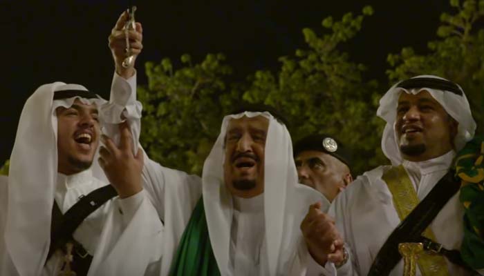 #RiyadhSummit ! ट्रंपवा की अगुवानी में किंग तो नाच-गा रहे हैं......फ़तवा कब भेज रहे हो ?