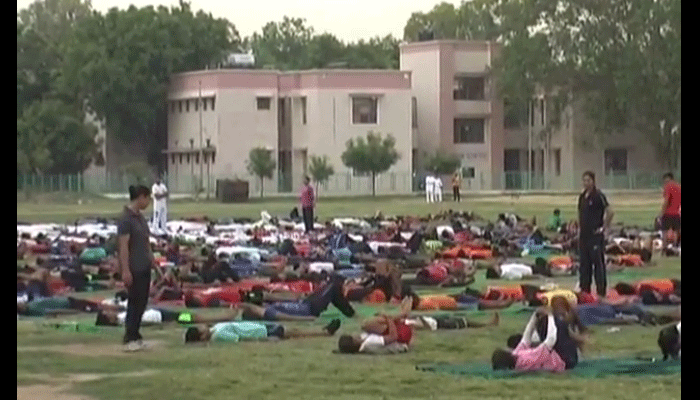 agra international yoga day 