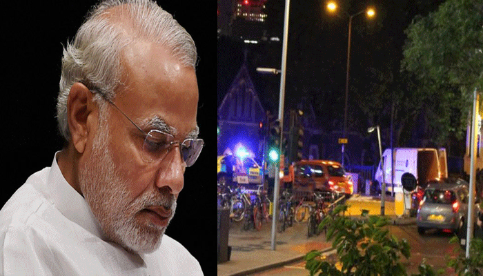 प्रधानमंत्री नरेंद्र मोदी ने की लंदन में हुए आतंकवादी हमलों की निंदा, जताई गहरी संवेदना