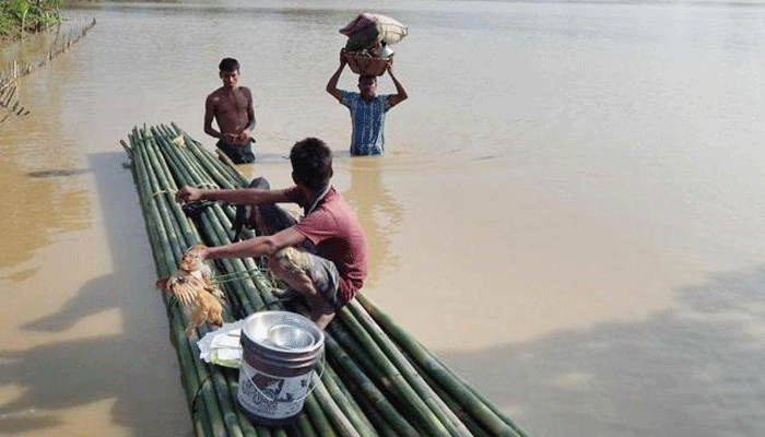 त्रिपुरा में बाढ़ : जनजीवन प्राभावित, 2000 से ज्यादा परिवार विस्थापित