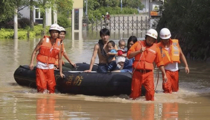 चीन के कई प्रांत बाढ़ से प्रभावित, 47 लोगों की मौत, 22 लापता