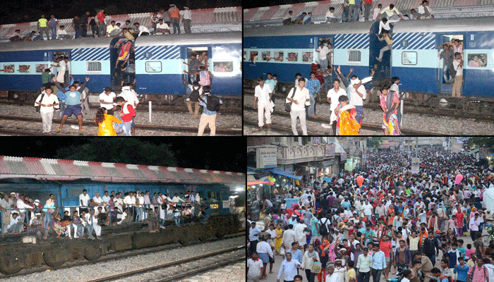 मथुरा: जान को जोखिम में डालकर यात्री सफर करने को मजबूर, खुली रेलवे की पोल