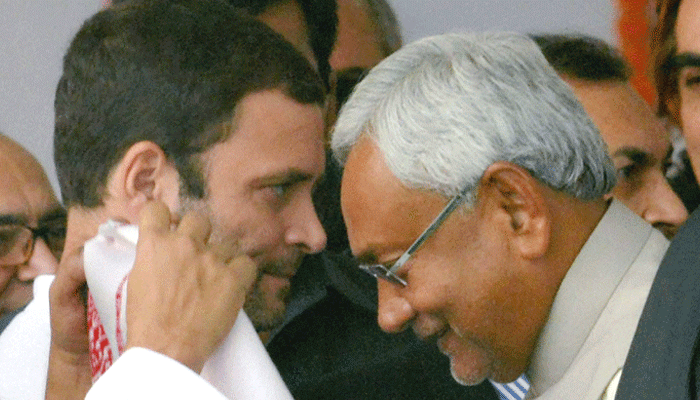 ढीली गांठ कसने की कोशिश: JDU के कड़े रुख के बाद राहुल ने की नीतीश से बात