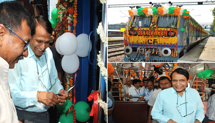 भारतीय रेलवे का कमाल: प्रभु ने पटरी पर दौड़ाई विश्व की पहली सोलर एनर्जी ट्रेन