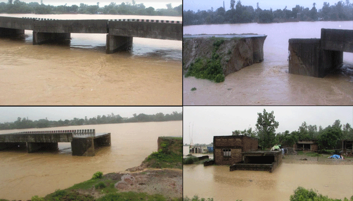 श्रावस्ती: खतरे के निशान से ऊपर बह रही राप्ती नदी, 150 से ज्यादा गांव बाढ़ से घिरे