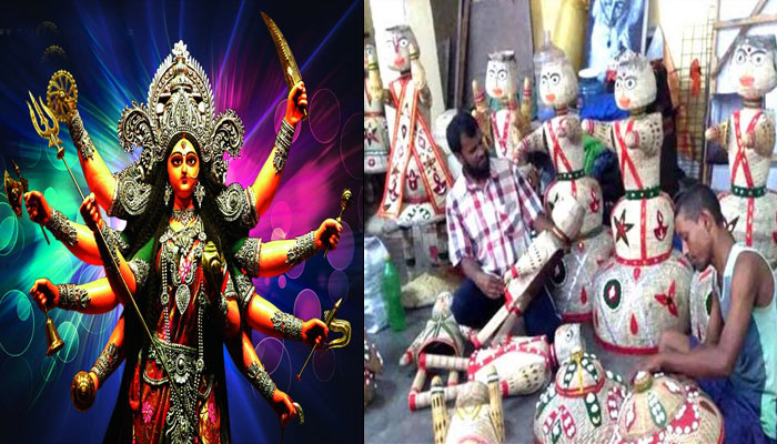 नवरात्रि स्पेशल: देवी दुर्गा के स्वागत में सजा 10 करोड़ का भव्य बाहुबली पंडाल