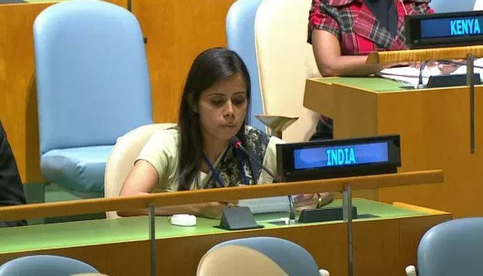 UN: एनम ने सिर्फ 45 सेकेंड में दिया PAK को मुंहतोड़ जवाब