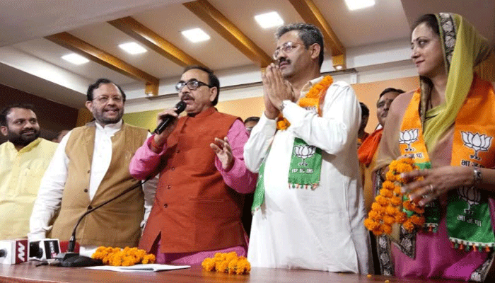 यूपी निकाय चुनाव : कांग्रेस को बड़ा झटका, जितिन प्रसाद के भाई BJP में शामिल