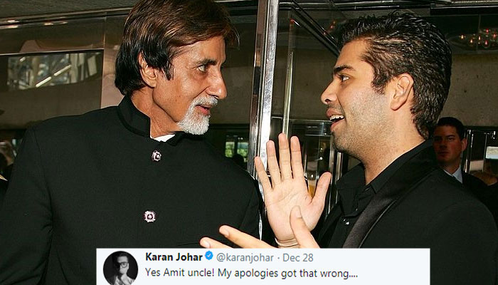 OMG! करण ने ऐसा क्या ट्वीट किया कि मांगनी पड़ी BIG B से माफ़ी