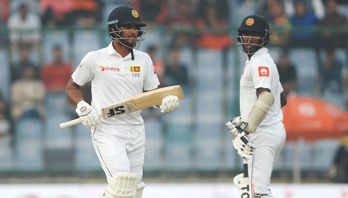दिल्ली टेस्ट: तीसरे दिन के पहले सत्र में मैथ्यूज-चंडीमल ने श्रीलंका को संभाला