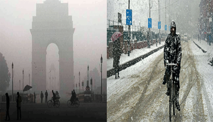 दिल्ली सहित उत्तर भारत में ठंड बढ़ी, पहाड़ों में बारिश और बर्फबारी