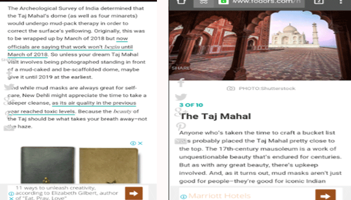 ताज के 'फेसपैक' से विदेशी नाखुश! 10 ना देखने वाले स्थानों की सूची में तीसरे नंबर पर