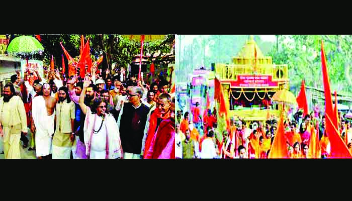 रथयात्रा के जरिये राम मंदिर पर माहौल बनाने की कोशिश