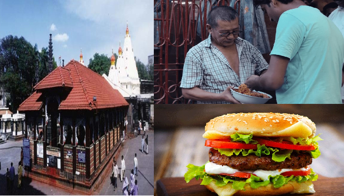 इस मंदिर पर चढ़ा आधुनिकता का रंग, यहां  मिलता है पिज्जा, बर्गर व सैंडविच का प्रसाद