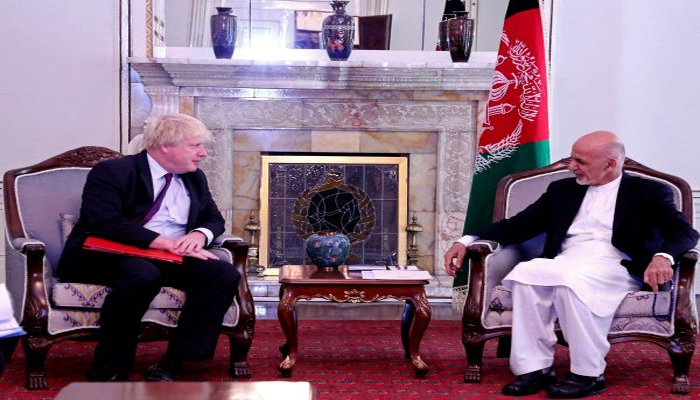 अफगानिस्तान के राष्ट्रपति ने ब्रिटेन के विदेश मंत्री से मुलाकात की