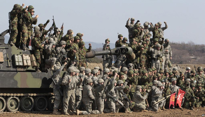 दक्षिण कोरिया व अमेरिका ने साझा सैन्य खर्च पर चर्चा की