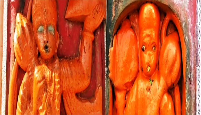 हरदोई: फिर छतिग्रस्त की गईं भगवान की मूर्तियां, लोगों में आक्रोश