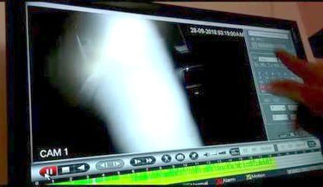 CCTV कैमरे में कैद हुई एक रहस्मय दृश्य, लोगों में खौफ का माहौल
