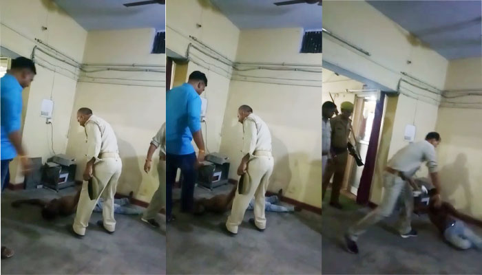 कानपुर पुलिस का अमानवीय चेहरा आया सामने, युवक की पिटाई का विडियो वायरल