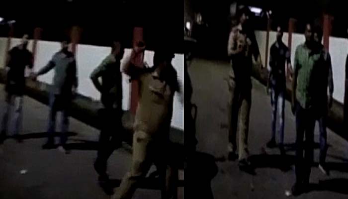 VIDEO: नशे में धुत सिपाही ने युवक को पीटा, एसएसपी ने किया सस्‍पेंड