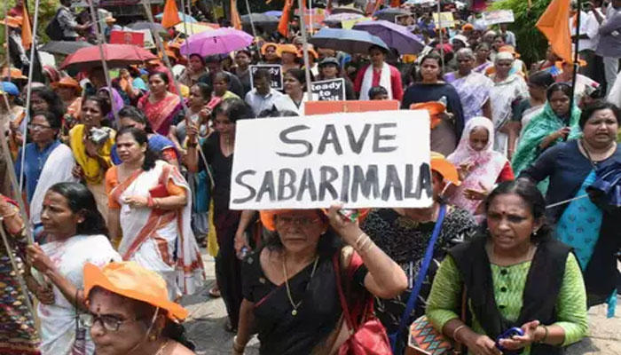 सबरीमाला मंदिर: दर्शन को लेकर रार, महिलाओं के प्रवेश पर विरोध प्रदर्शन