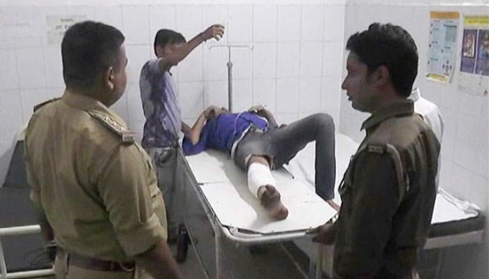 कानपुर: पुलिस मुठभेड़ में बदमाश को गोली लगी, सिपाही भी घायल