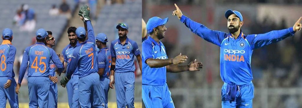 IND vs WI- 5th ODI: रोहित -विराट क्रीज पर, जीत के लिए 105 रन का लक्ष्य