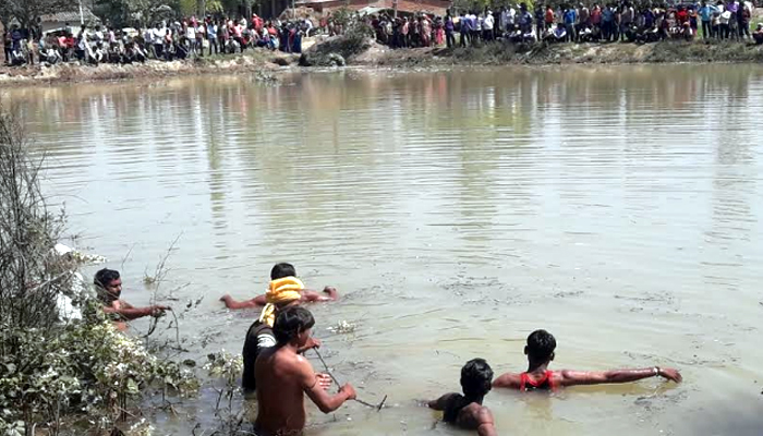 शाहजहांपुर: शर्त लगाकर तालाब में कूदे दो लड़के, एक की मौत