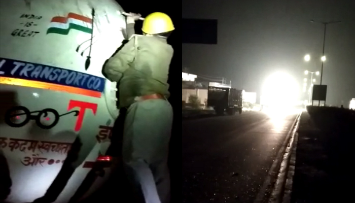 मुरादाबाद: गैस टैंकर और रोडवेज बस में टक्कर, कई यात्री घायल