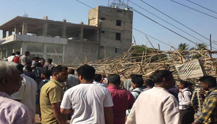 कर्नाटक: धारवाड़ में निर्माणाधीन इमारत गिरी, एक की मौत, 40 लोगों के मलबे में दबे होने की आशंका