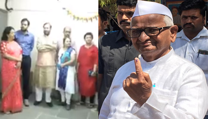 Lok sabha election 2019: जावडेकर, सुले, हजारे ने महाराष्ट्र में किया मतदान