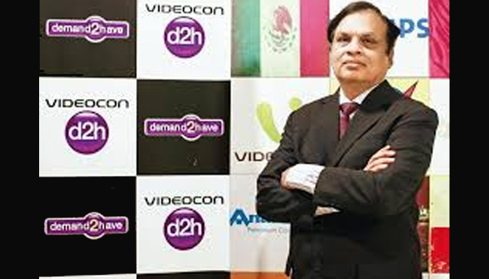 वीडियोकॉन समूह के चेयरमैन वेणुगोपाल धूत ने कंपनी को दिवालिया घोषित किया
